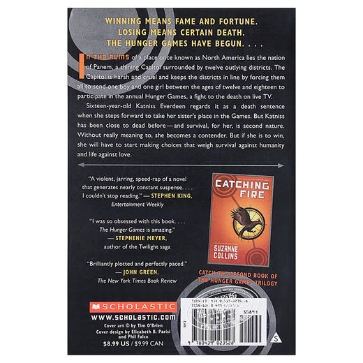 饥饿游戏1 英文原版小说 The Hunger Games Trilogy英文版 电影原著正版小说书籍 燃烧的女孩 嘲笑鸟 科幻小说 正版 商品图1