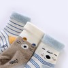 英氏新生婴儿加绒加厚保暖袜子宝宝3双装棉袜冬季YIWBJ31098A01 商品缩略图1