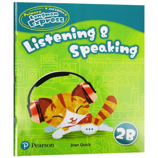 培生香港朗文小学英语教材 二年级下学期听说练习册 英文原版 Primary Longman Express 2B Listeningspeaking 第二版朗文快车PLE 商品图0