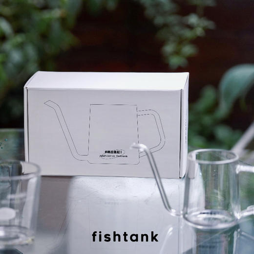 fishtank 定制挂耳手冲壶 家用玻璃细口壶 300ml 商品图3