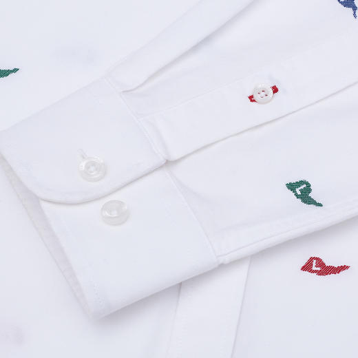 GOOD LUCK/德鲨百分百棉亲肤柔软百搭休闲长袖衬衫L291208 商品图12