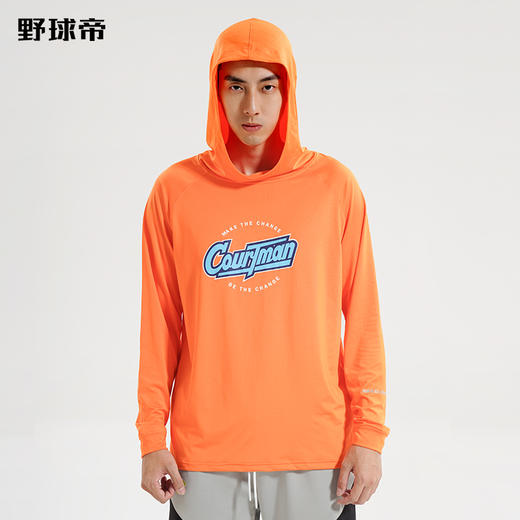 野球帝官方连帽投篮服长袖t恤男速干美式nca篮球训练服潮运动体恤 商品图2