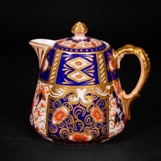 独角鹿西洋古董Davenport伊万里纹样彩绘描金4人下午茶瓷器套装 商品图2