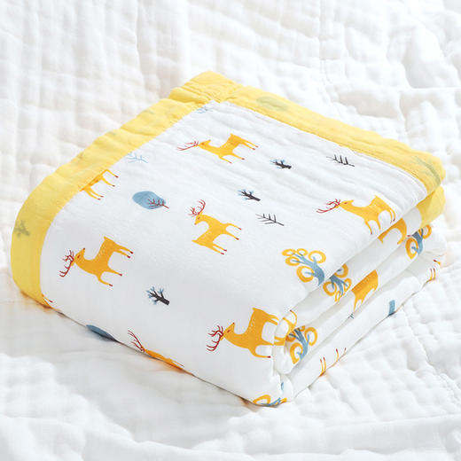【AAA级抗Jun 呵护宝宝健康】儿童100%纯棉纱布浴巾盖毯新生儿初生儿童浴巾抱被宝宝包被 婴儿浴巾 商品图13