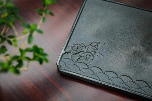 观沧海 乌金石茶盘 40cm*18cm*2cm 商品图1