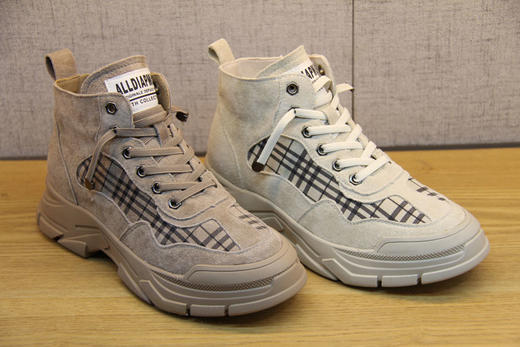 豪行冬款29462981短款马丁靴女英伦风短筒加绒女靴子平底磨砂短靴 商品图2