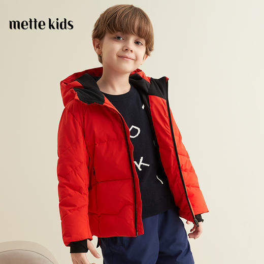 mette童装90白鹅绒羽绒服2020秋冬新品男宝连帽防风加厚保暖外套 商品图0