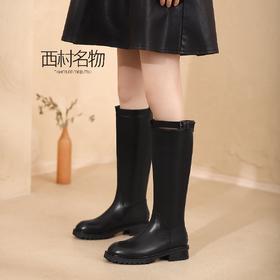 西村名物冬季新款商场同款复古高筒骑士长靴T21DQ45881