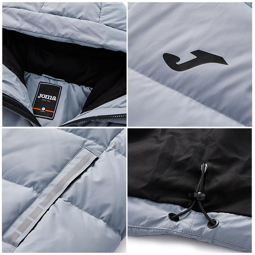 SFS荷马Joma正品冬季保暖中长款运动羽绒服 休闲流行连帽加厚外套 商品图3