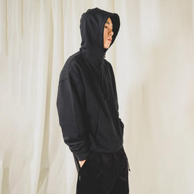 PRIMEE ELBOW PATCHED PULL OVER HOODY 军事风连帽卫衣 纯色帽衫