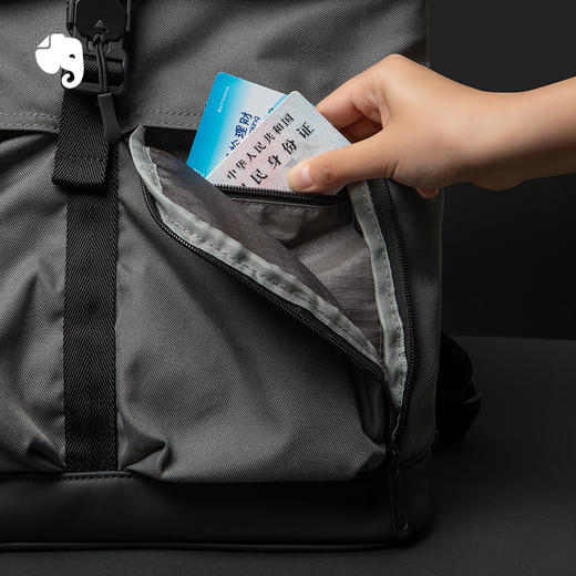 印象原创翻盖多功能双肩包｜通勤/出行好搭档，科学收纳大容量，环保面料，结实耐磨 商品图3