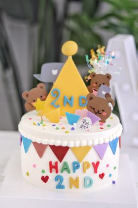 【生日蛋糕】翻糖生日帽款