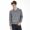 羊绒世家秋冬新款V领男羊绒衫商务休闲套衫宽松薄款鸡心领毛衣男 商品缩略图1