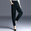 束脚长裤子女秋冬季新款高腰直筒裤宽松显瘦灯芯绒休闲萝卜裤百搭 HH2341 商品缩略图3