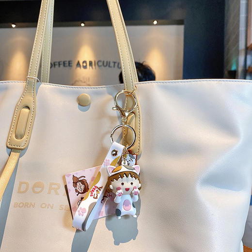 狼博旺樱桃小丸子挂件 钥匙扣女精致卡通可爱挂链汽车钥匙情侣挂件书包包挂饰 商品图2