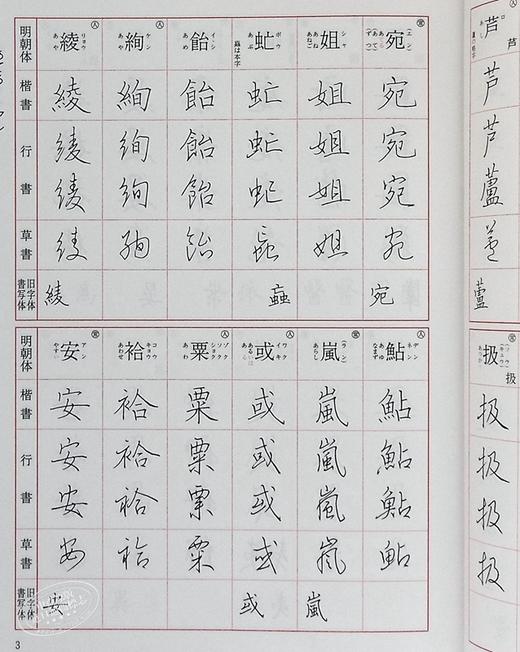 【中商原版】标准硬笔字典 修订新版 二玄社 日文原版 標準硬筆字典 改訂新版 商品图4