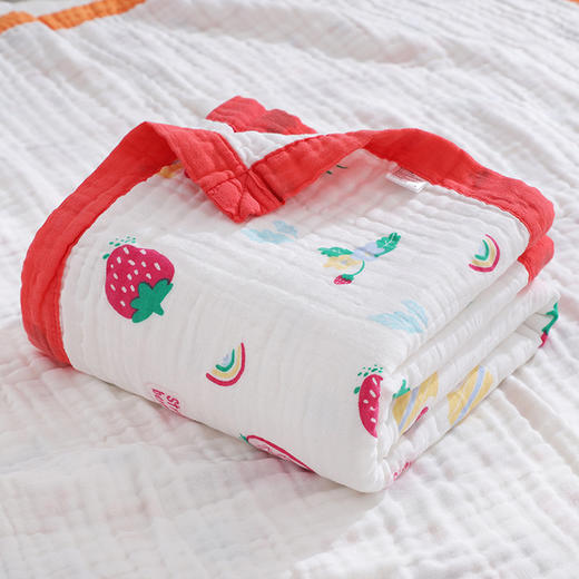 【AAA级抗Jun 呵护宝宝健康】儿童100%纯棉纱布浴巾盖毯新生儿初生儿童浴巾抱被宝宝包被 婴儿浴巾 商品图6