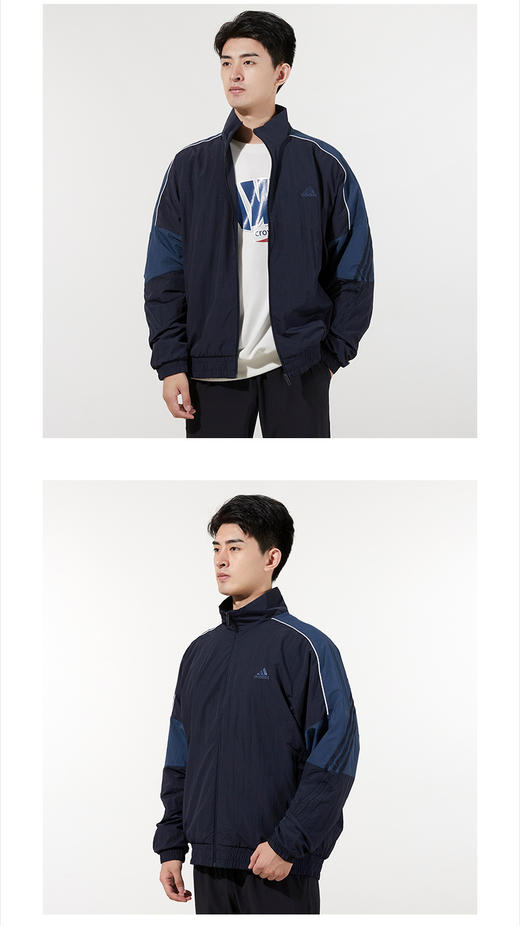 Adidas男装上衣 2021秋季新款运动休闲服梭织健身训练时尚夹克外套GT6356  商品图0