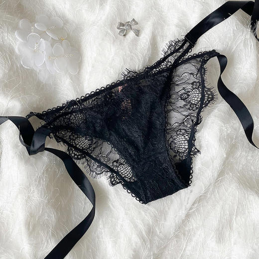 4件128元 好奇蜜斯蕾丝内裤女薄款低腰内裤女士 商品图4
