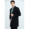 GOOD LUCK德鲨羊毛混纺经典平驳领长款大衣L275785-810 商品缩略图2
