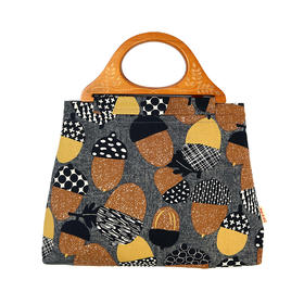 HUJI祤集Embrace手提包插画大松果