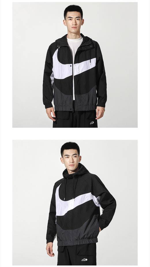 耐克NIKE 男子 夹克/风衣 连帽 宽松 拼接 WVN LND JKT 外套 DD5968-010 商品图0
