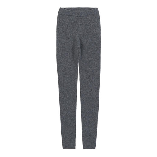 羊绒世家秋冬女弹力加厚羊绒保暖裤修身显瘦黑色冬高腰打底秋裤 商品图7