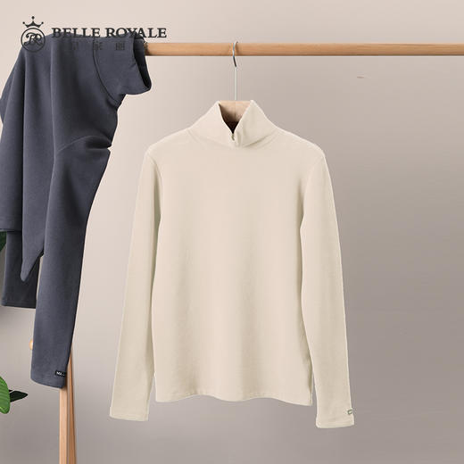 【建议80-140斤】皇家丽美半高领薄款柔软舒适有弹力女士打底衫SZ2637 商品图3