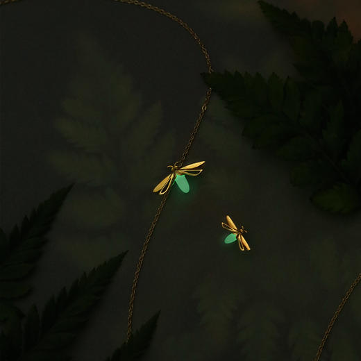 优选丨微光流萤项链手链耳钉胸针 莫奈的后花园系列 925银镀18K金 如流萤点点 温柔浪漫 商品图5