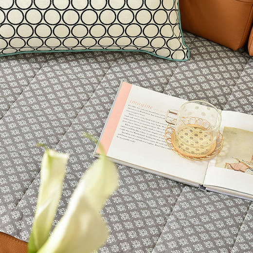 经典复古细纹北欧简约沙发盖巾 商品图3