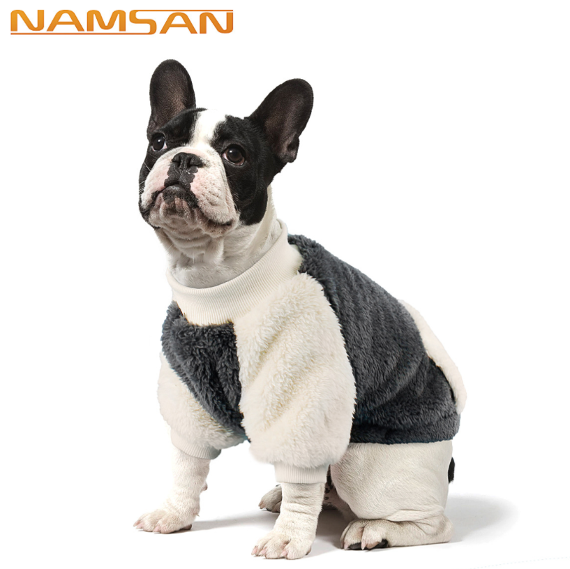 【宠物】秋冬双层防寒小狗保暖带绒狗狗衣服