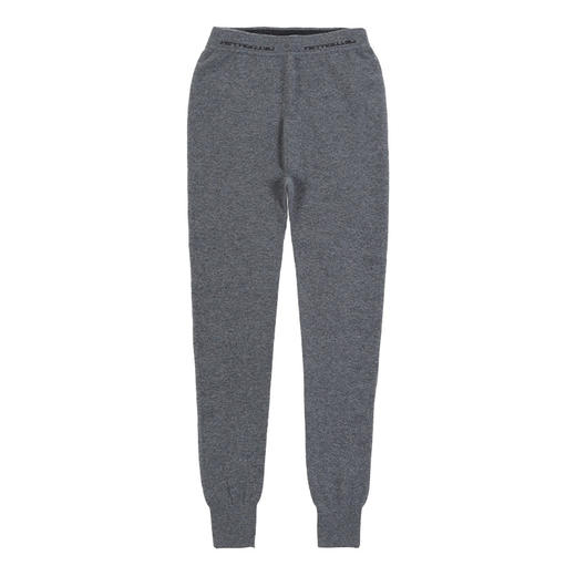 羊绒世家冬新款中老年男士加厚羊绒裤修身纯色保暖弹力打底裤 商品图7