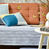 蓝色条纹提花棉麻四季通用素色沙发巾 商品缩略图2
