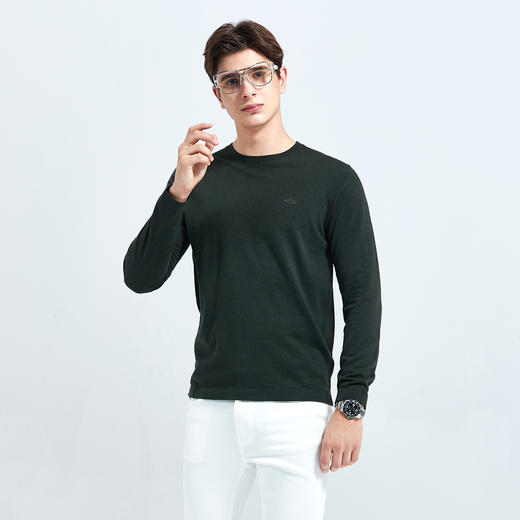 GOOD LUCK德鲨丝绵羊绒羊毛混纺多色圆领打底针织衫LR03236 商品图7