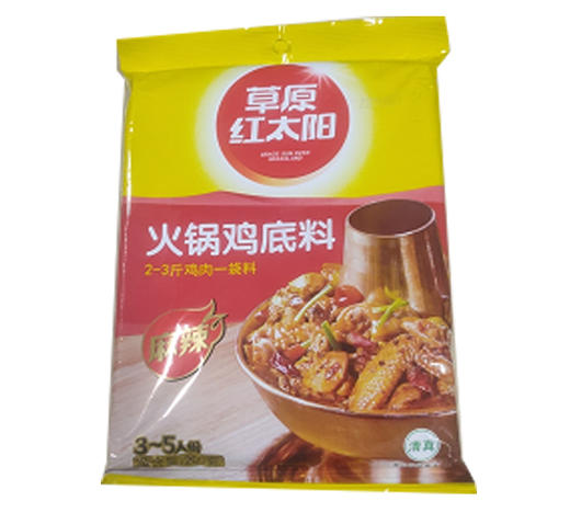 【10.9元/袋】草原红太阳火锅鸡底料200g（0202821） 商品图0