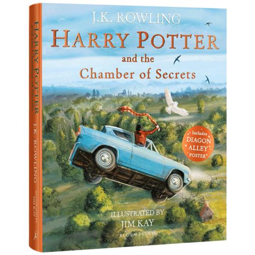 哈利波特与密室插图平装版 英文原版小说 Harry Potter and the Chamber of Secrets 英文版 彩色插图版 JK罗琳 进口原版英语书籍 商品图0