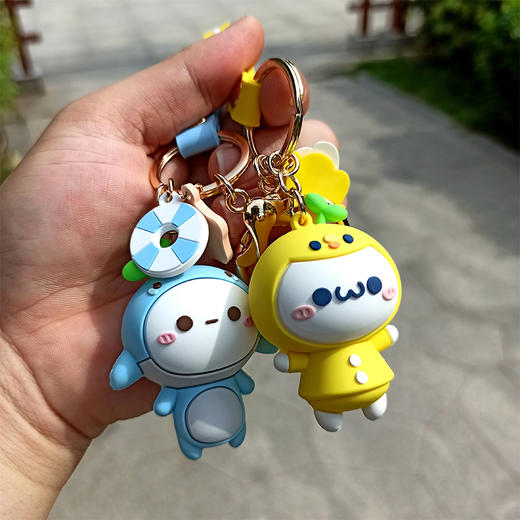 狼博旺长草颜团子挂件 钥匙扣包包汽车书包挂件创意可爱卡通男女情侣礼品 商品图2
