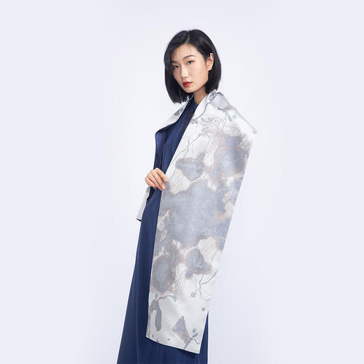 SAINTJOY/宋锦双面长巾  蜉蝣 SCS19008 商品图1