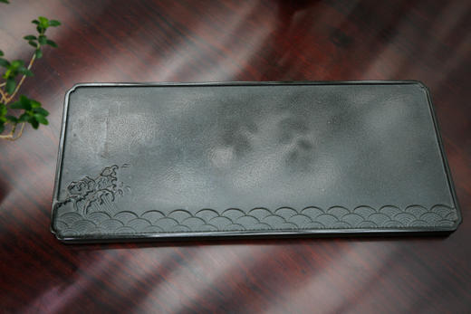 观沧海 乌金石茶盘 40cm*18cm*2cm 商品图0