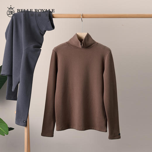 【建议80-140斤】皇家丽美半高领薄款柔软舒适有弹力女士打底衫SZ2637 商品图2