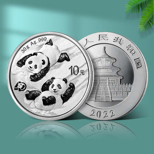 【央行发行】2017-2024年熊猫普制30克银币 商品图3