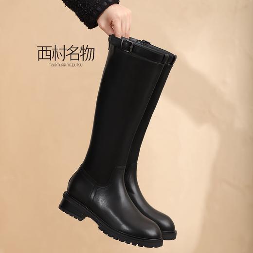 西村名物冬季新款商场同款复古高筒骑士长靴T21DQ45881 商品图1