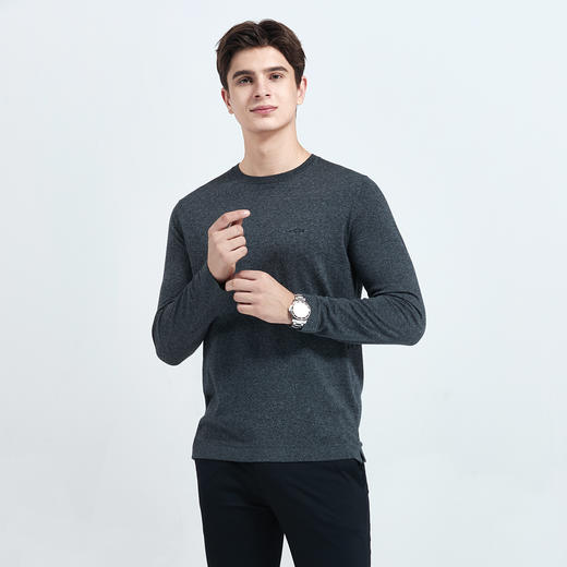 GOOD LUCK德鲨丝绵羊绒羊毛混纺多色圆领打底针织衫LR03236 商品图2