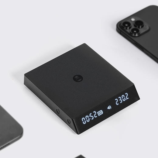 泰摩黑镜NANO意式咖啡电子秤 手冲咖啡秤 家用咖啡豆称重 计时秤 商品图2