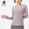 壁虎瑜伽《2103SY009》网纱拼接丝滑长袖T恤（无胸垫）【七十二小时发货】 商品缩略图5