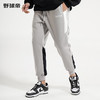 野球帝厚绒拼接卫裤束脚2021秋冬新款摇粒运动休闲男篮球长裤官方 商品缩略图1