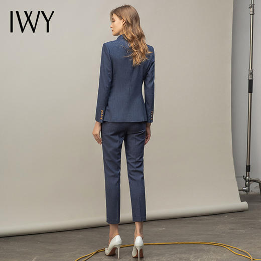IWY/西装套装女黄色高档职业装气质女神范时尚正装套裤工作服CP11348 商品图14