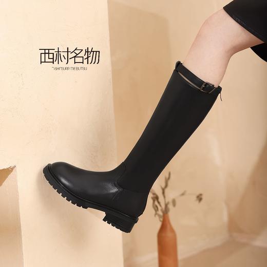 西村名物冬季新款商场同款复古高筒骑士长靴T21DQ45881 商品图2
