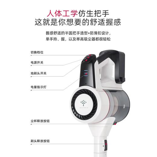 【木本除虫䓣 无线便捷】木本无线吸尘器 RV-802GB 大吸力家用小型手持大功率超 强静音除虫䓣吸尘机 商品图6