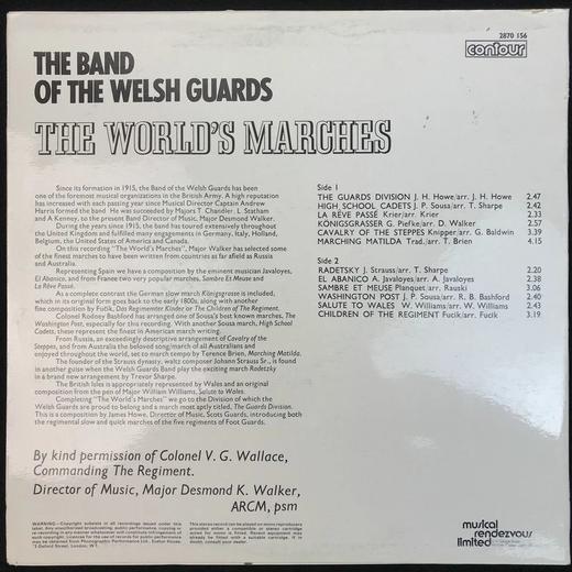 LP黑胶唱片 威尔士卫队乐团《世界的进行曲》 商品图1